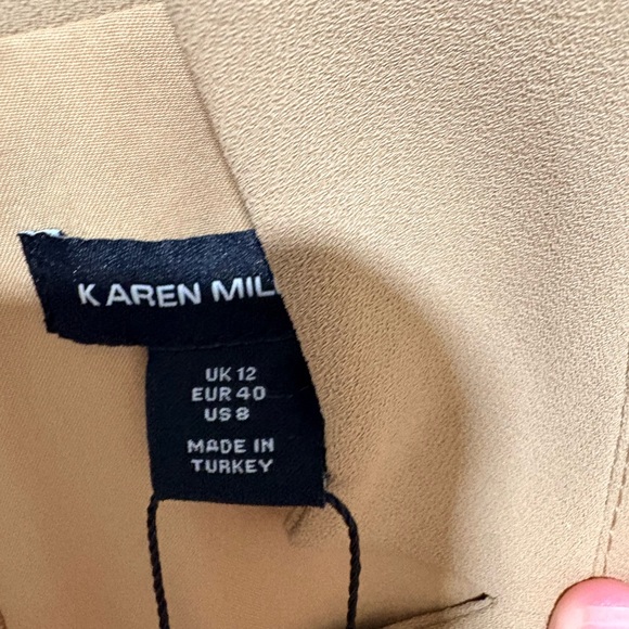 Karen Millen size 8 Tan Dress NWT - Picture 4 of 8